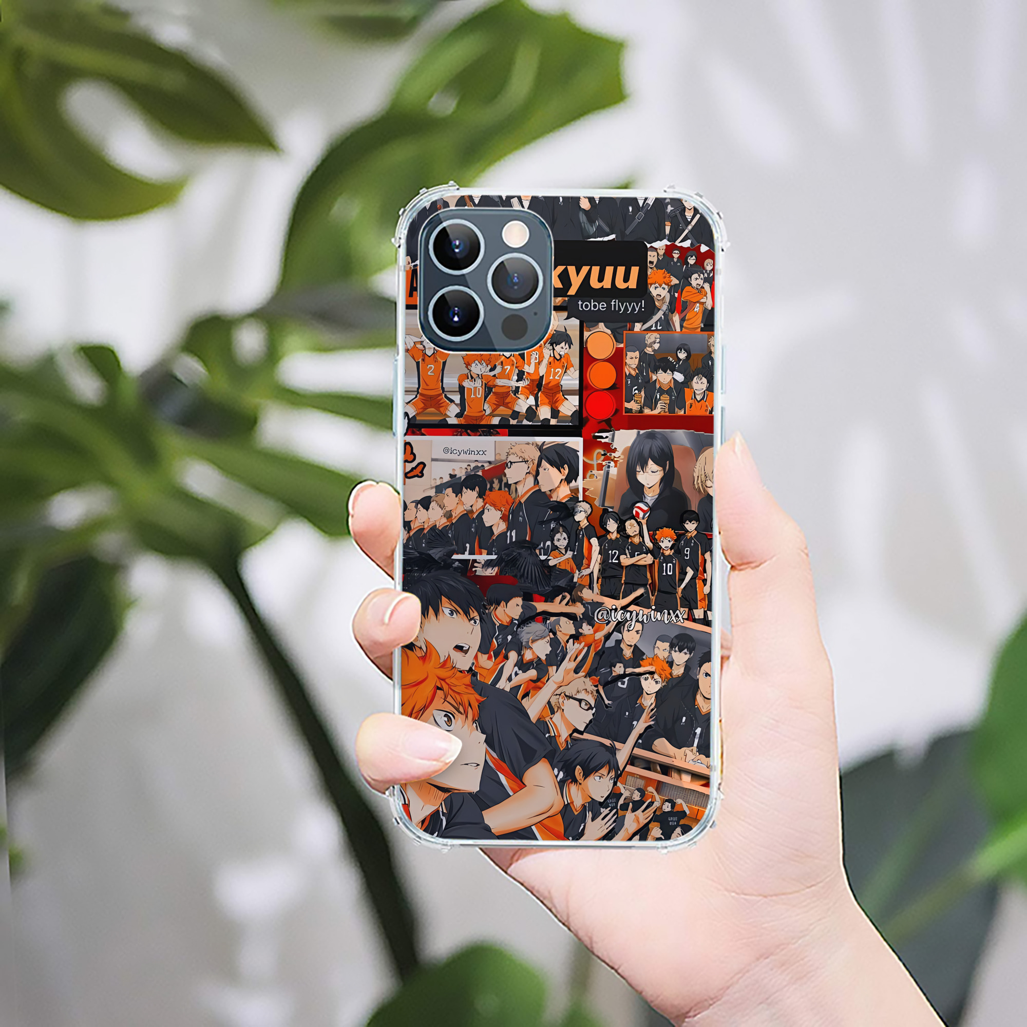 （画像用） ハイキュー!! Haikyu!! 【iPhone 12シリーズ対応】透明スマホケース（クリアソフトケース）